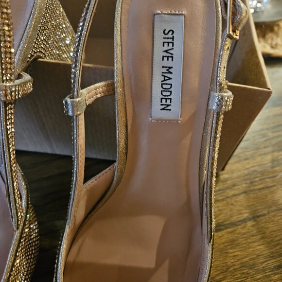 Womens Steve Madden Becka Rhinestone Pump 8.5 - Picture 3 of 6